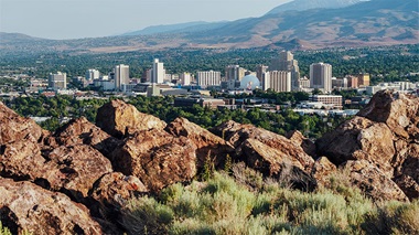 view of the city of reno